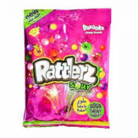 BAZOOKA Rattlerz Sour košļājamās konfektes 120g | Multum