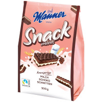 MANNER snack Minis ar piena šokolādes krēmu 300g | Multum