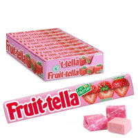 FRUITTELLA zemeņu košļājamās konfektes 41g | Multum