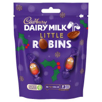 CADBURY Dairy Milk Little Robins piena šokolāde 77g | Multum