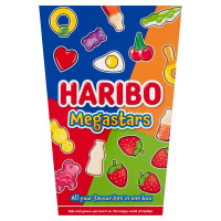 HARIBO Megastars želejas konfektes, kārbā 800g | Multum