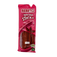 BEBETO Wacky Sticks Strawberry želejas konfektes 160g | Multum