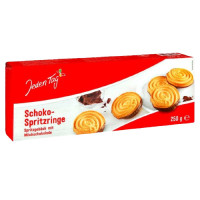 JEDEN TAG Spritzgebaeck smilšu mīklas cepumi ar šokolādi 250g | Multum