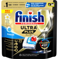 FINISH Ultra Plus Fresh All in 1 trauku mazgāšanas kapsulas 25gab | Multum