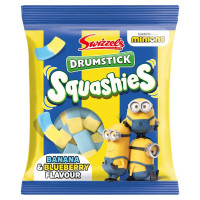 SWIZZELS Drumstick Squashies MIinions Banana & Blueberry konfektes 120 g | Multum