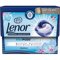 LENOR Universal 3in1 Aprilfrisch veļas mazgāšanas kapsulas 18gab | Multum
