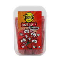 TOBIES Strawberry Belts želejas konfektes 200g | Multum