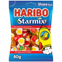 HARIBO Starmix želejas konfektes 80g | Multum