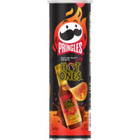 PRINGLES Hot Ones Rojo mērces garšas kartupeļu čipsi 158g | Multum