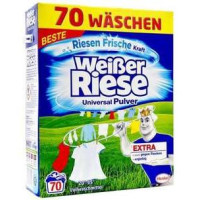 Weisser Riese x70 Universal pulveris baltai un krāsainai veļai 3.85kg | Multum
