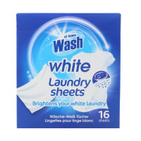 At Home Wash White balinošās salvetes veļai 16gab. | Multum