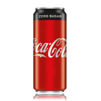 Coca Cola Zero gāzēts dzēriens 0.33ml | Multum
