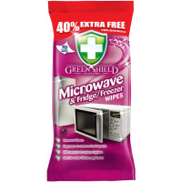 Green Shield mitrās salvetes mikroviļņu, ledusskapju un saldētavu tīrīšanai x70 | Multum