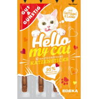 G&G Hello My Cat gardumi kaķiem ar putnu gaļu un aknām x10 50g | Multum