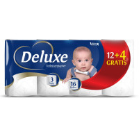 Deluxe 3-slāņu tualetes papīrs x16 | Multum