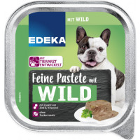 Edeka Herzhafte Bissen pastēte suņiem ar medījuma gaļu 300g | Multum