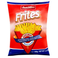 Snackline kraukšķīgā kartupeļu frī uzkoda ar kečupu 100g | Multum