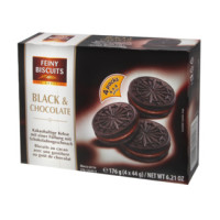Feiny Biscuits kakao cepumi ar šokolādes garšas pildījumu 176 g | Multum