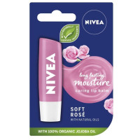 Nivea Soft Rose lūpu balzams ar rožu aromātu 4.8g | Multum