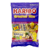Želejas konfektes Haribo Greatest Hits x14 Mini Bags 350g | Multum