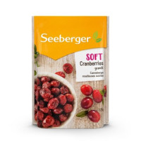 Seeberger SOFT-CRANBERRIES SWEETENED Dzērvenes 125g | Multum