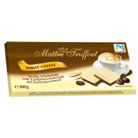 Maitre Truffout baltās kafijas šokolāde 100g | Multum