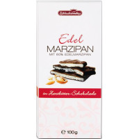 Schluckwerder Confiserie Edel Marzipan marcipāns ar tumšo šokolādi 100g | Multum