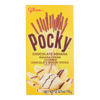POCKY CHOCOLATE BANANA salmiņi ar šokolādes un banānu garšu 37g | Multum