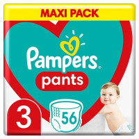 Pampers pants #3 Maxi x56 biksītes (6-11kg) | Multum