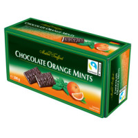 Maitre Truffout tumšās šokolādes plāksnītes ar apelsīnu un piparmētras pildījumu 200g | Multum