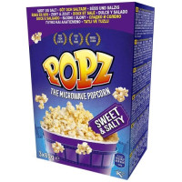 Popz Micowave Popcorn Sweet & Salty popkorns (3x90g) 270g | Multum