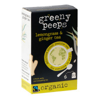 Greeny peeps bio citronzāles un ingvera tēja 20x1,5g | Multum