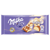 Milka Bubbly White porainā baltā šokolāde 95g | Multum