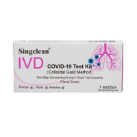 SINGCLEAN pašpārbaudes COVID-19 ātrais antigēna tests (deguna) 1gb | Multum