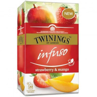 Twinings Infuso Strawberry Mango Herbata tēja 20gab | Multum