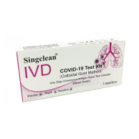 Ātrais antigēnu deguna  tests COVID-19 noteikšanai, Singclean - SARS-CoV-2  - 1 gab. (CE1434) | Multum