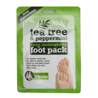 Tea Tree & Peppermint mitrinošas zeķītes kājām | Multum
