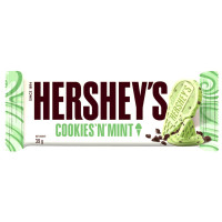 HERSHEY'S COOKIES'N'MINT šokolāde ar pipermētru un cepumu gabaliņiem 39g | Multum