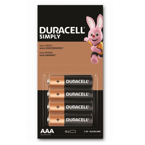 Duracell AAA sārma baterijas 4gb | Multum