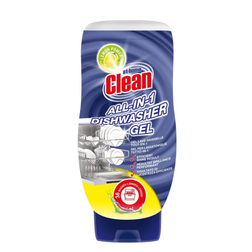 At Home Clean All-in-1 trauku mazgāšanas mašīnas želeja ar citronu aromātu 720ml | Multum