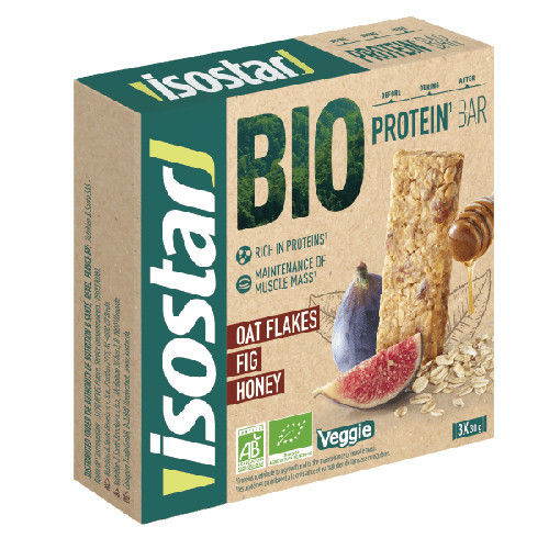 Isostar BIO Protein batoniņi ar vīģēm un medu 3x30g | Multum