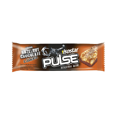 Isostar Pulse batoniņš ar guarānu, lazdu riekstiem un šokolādi 23g | Multum