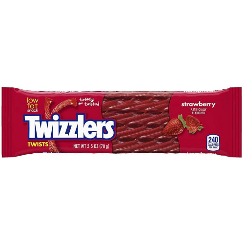 Twizzlers košļājamā konfekte ar zemeņu garšu 70g | Multum