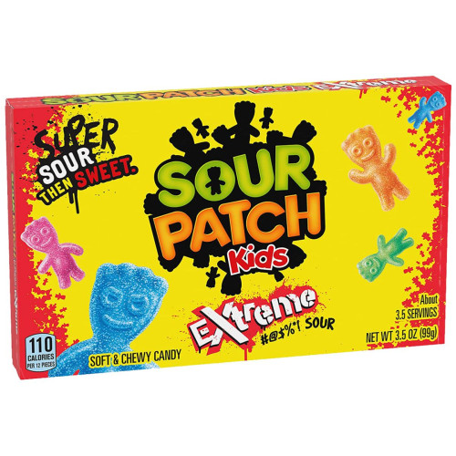 Sour Patch Kids Extrene skābas košļājamās konfektes 99g | Multum