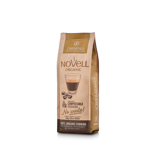 Novell Cremoso BIO kafijas pupiņas 250 g | Multum