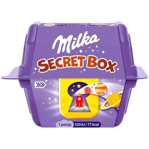 Milka Secret Box pārsteiguma kastīte - šokolāde + pārsteigums 14,4g | Multum