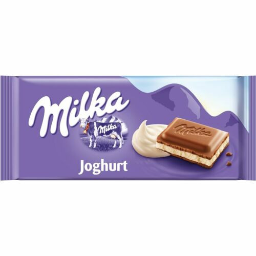 Milka alpu piena šokolāde ar jogurta krēma pildījumu 100g | Multum