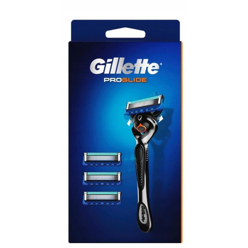 Gillette ProGlide vīriešu skuvekļa rokturis + 3 rezerves asmeņi | Multum