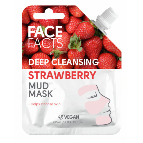 Face Facts dziļi attīroša zemeņu sejas maska 60ml | Multum