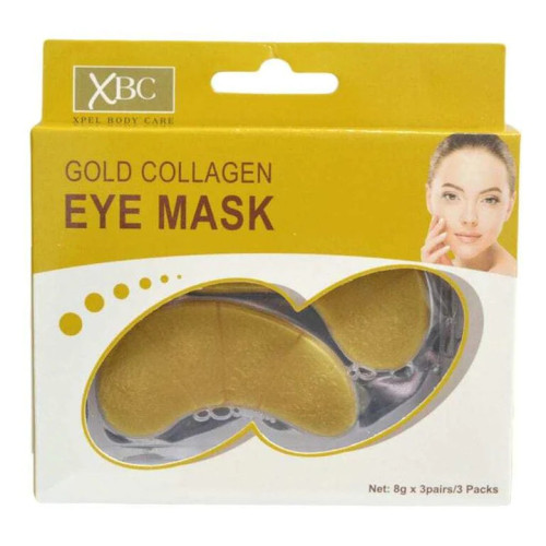 XBC Xpel Gold Collagen zelta acu maskas ar kolagēnu 8g x 3 pāri | Multum